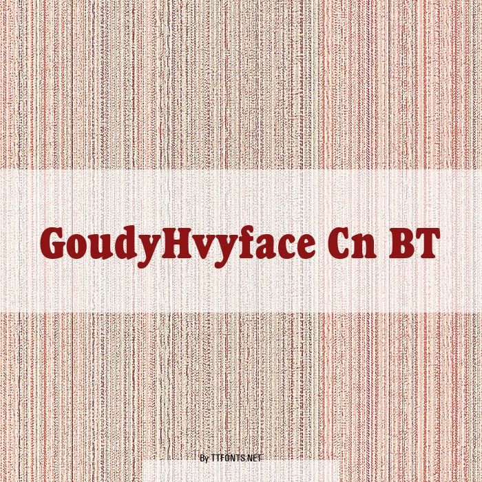 GoudyHvyface Cn BT example